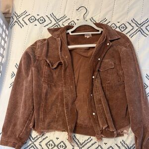 Women's Brown Corduroy Jacket